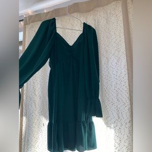 Green Flowy dress